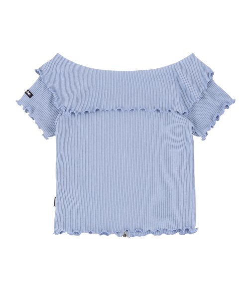 [NF] Navid Two Way Off Shoulder Collar Zip-up (BLUE)_F23QB226