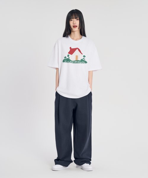 House Short Sleeve T-Shirt_White