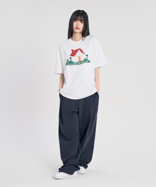 House Short Sleeve T-Shirt_White
