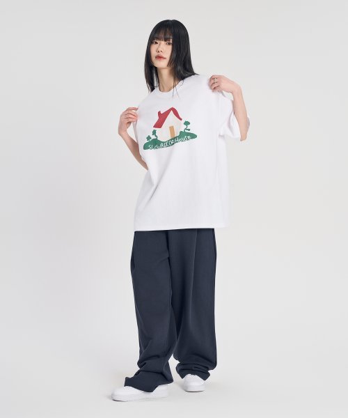 House Short Sleeve T-Shirt_White