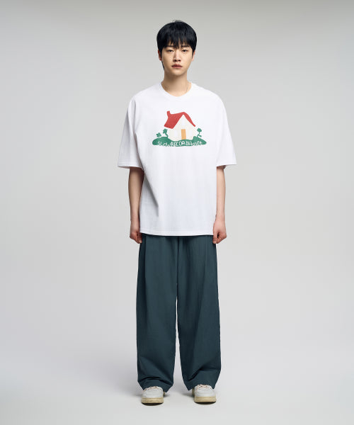 House Short Sleeve T-Shirt_White