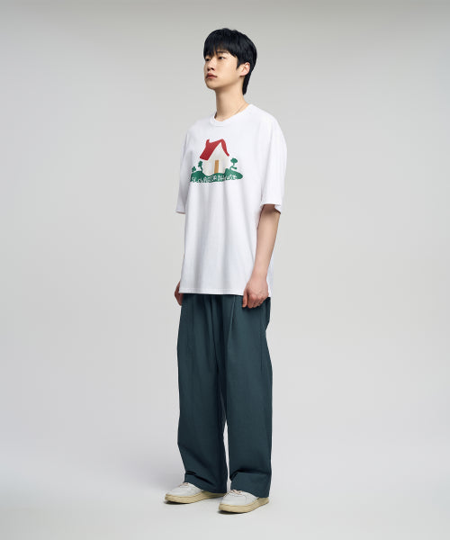 House Short Sleeve T-Shirt_White