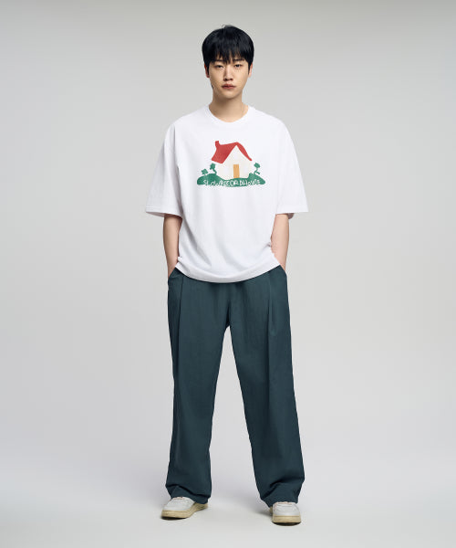 House Short Sleeve T-Shirt_White