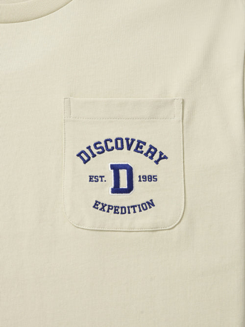 Varsity Pocket Short Sleeve T-shirt (L/BEIGE)