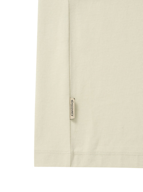 Varsity Pocket Short Sleeve T-shirt (L/BEIGE)