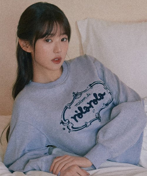 VINTAGE LOGO SWEATSHIRT MELANGE GRAY