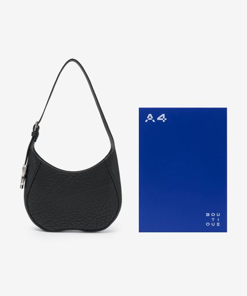Small Chess Baguette Shoulder Bag - Black / 8080955 