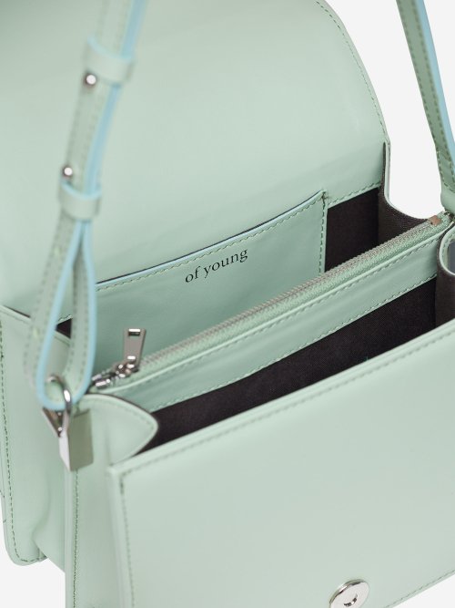 Quilted shoulder bag green