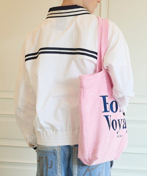 Bon Voyage Terry Big Shoulder Bag Pink
