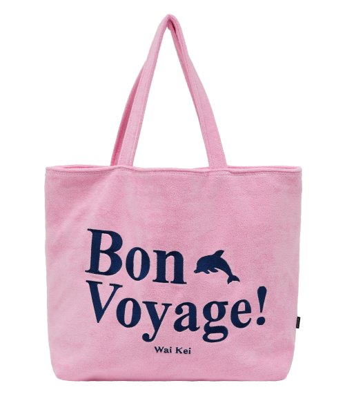 Bon Voyage Terry Big Shoulder Bag Pink