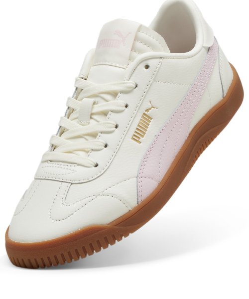 Puma Club 5v5 Nubuck - Warm White: Pink: Gold / 389406-10