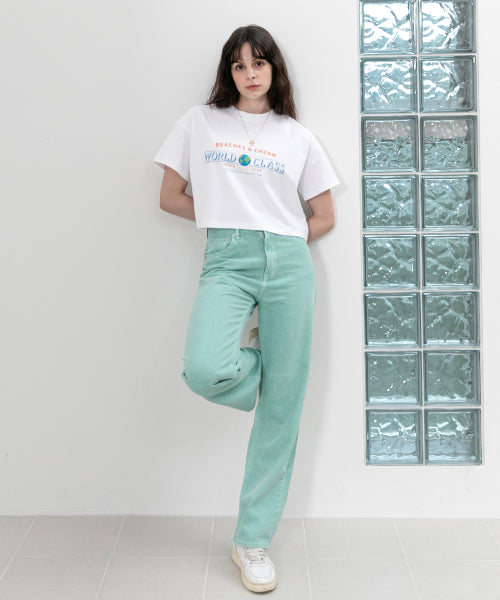 [CROP FIT]WORLD CLASS SC SHORT SLEEVES-WHITE
