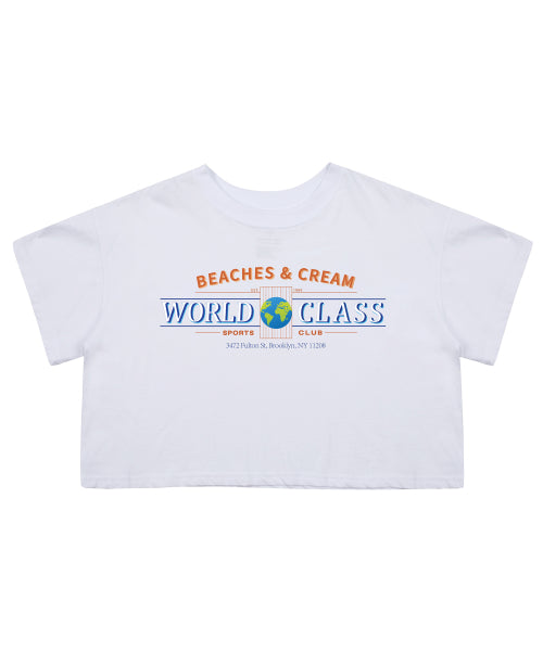 [CROP FIT]WORLD CLASS SC SHORT SLEEVES-WHITE