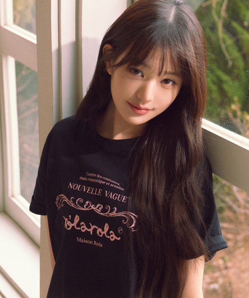 VINTAGE NEW LOGO HALF T-SHIRT BLACK