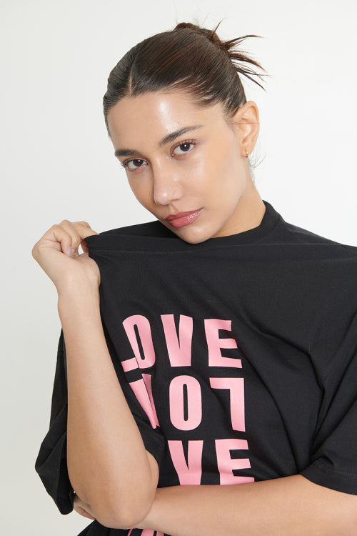[UNISEX] LOVE SWITCH TSHIRT (BLACK)