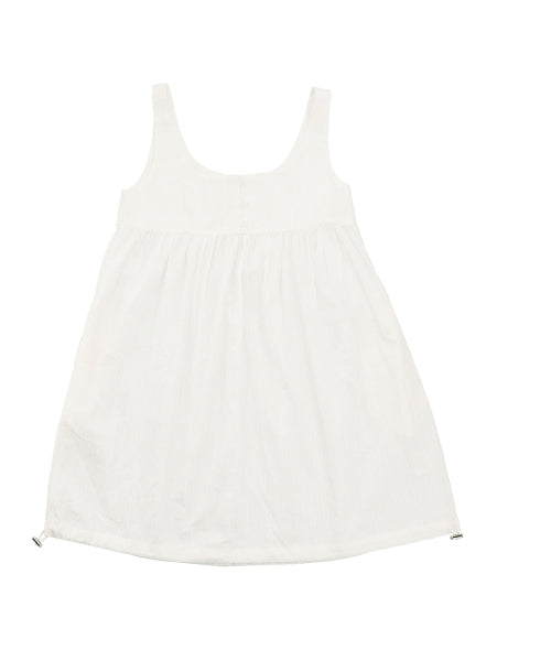 W SQUARE SHIRRING ONE-PIECE [3 COLOR]