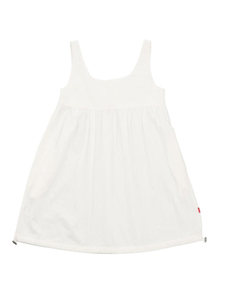 W SQUARE SHIRRING ONE-PIECE [3 COLOR]
