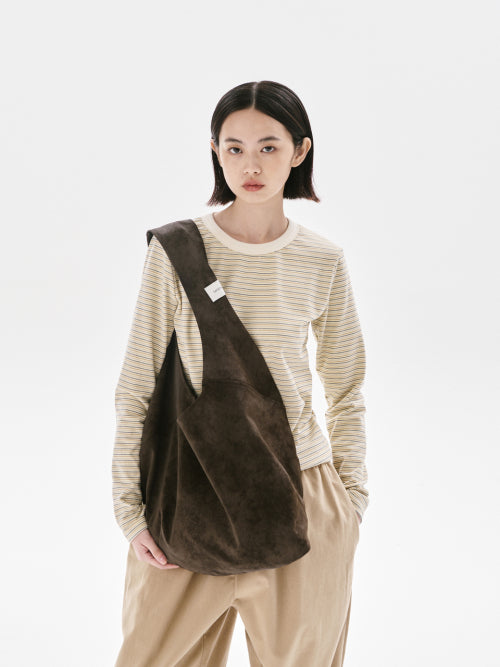 Half moon bag_BROWN