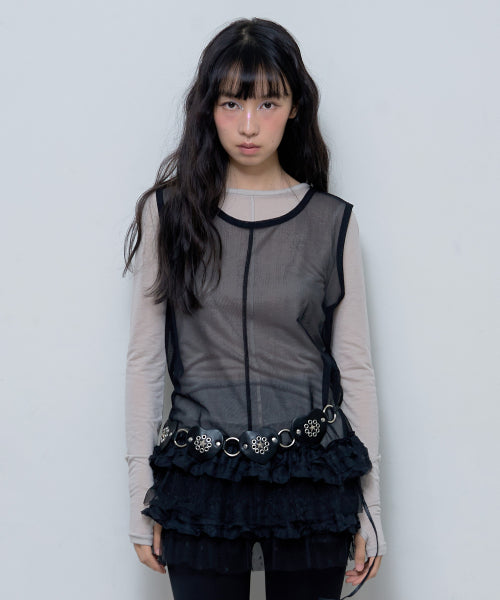 [SET] 걸스 마이 팬시 롱슬리브 &도트 레이어드 원피스_F24ZB068xZD880
