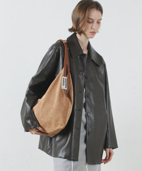 [Mars Marls X Bear Edition] Wing Suede Bag _ Beige