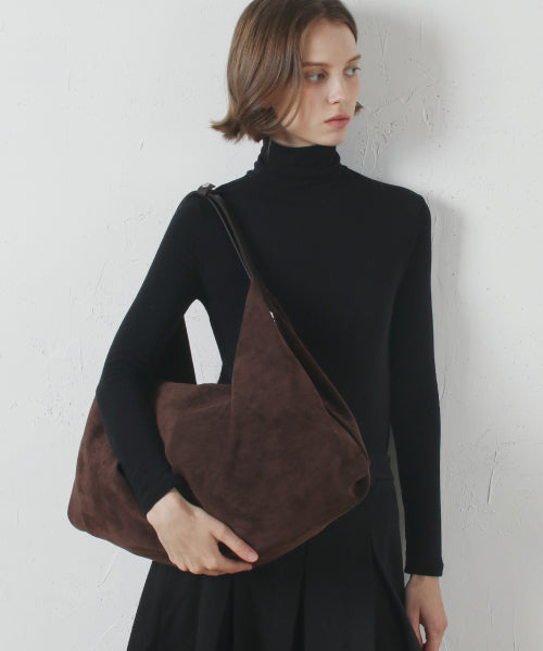 [Mars Marles X Bear Edition] Wing Suede Bag _Chocolate Brown