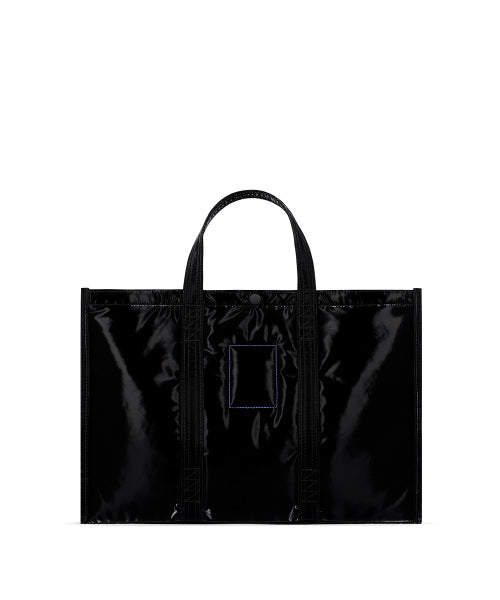 TOTE BRIEF 001 WIDE M Glossy Black