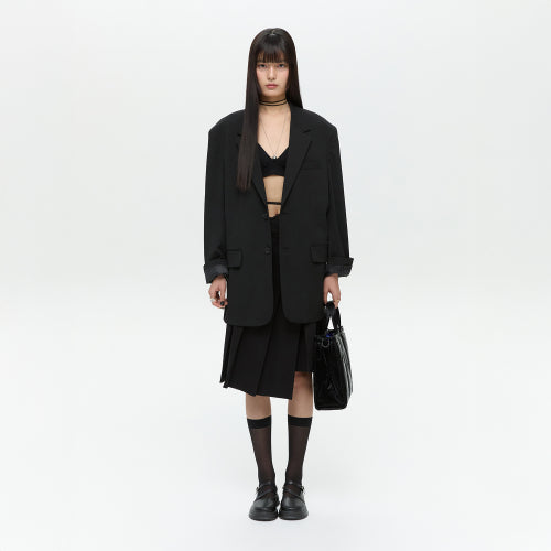 TOTE BRIEF 001 WIDE M Glossy Black