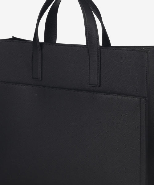 레더 브리프 토트백