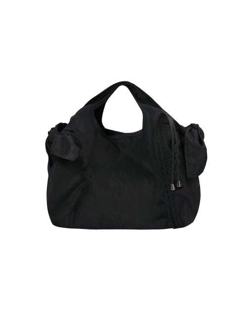 Tie-up tote bag BLACK