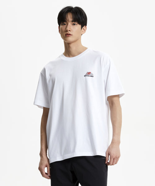 NBNEF31633 / UNI NB BOY 피크닉 컨텐츠 반팔티 (WHITE)