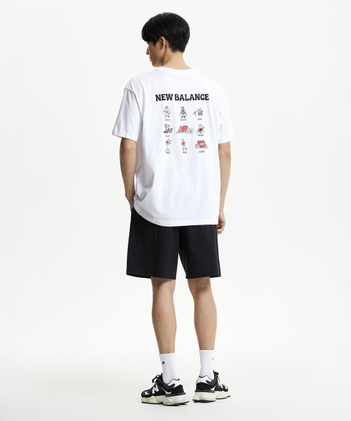 NBNEF31633 / UNI NB BOY 피크닉 컨텐츠 반팔티 (WHITE)